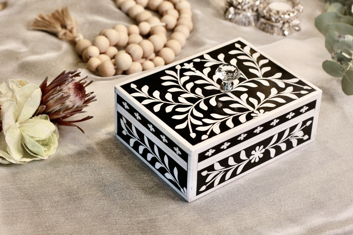 Trinket Box in Resin Inlay
