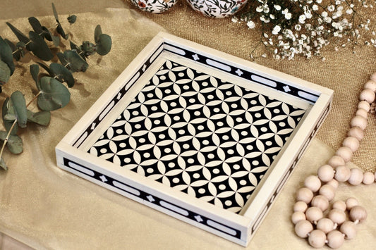 Resin Inlay Square Tray