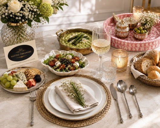 Round Mother of Pearl Pink Tray