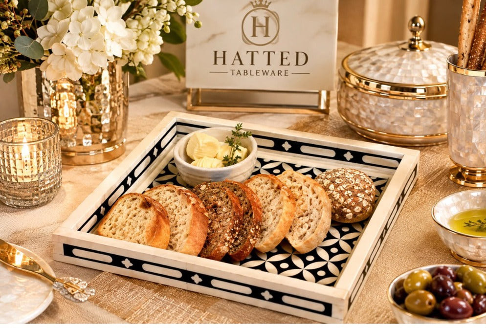 Resin Inlay Square Tray
