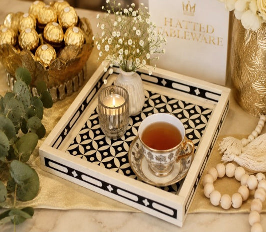 Resin Inlay Square Tray